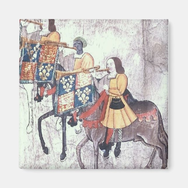 Íman Trompetista Preto (Frente)