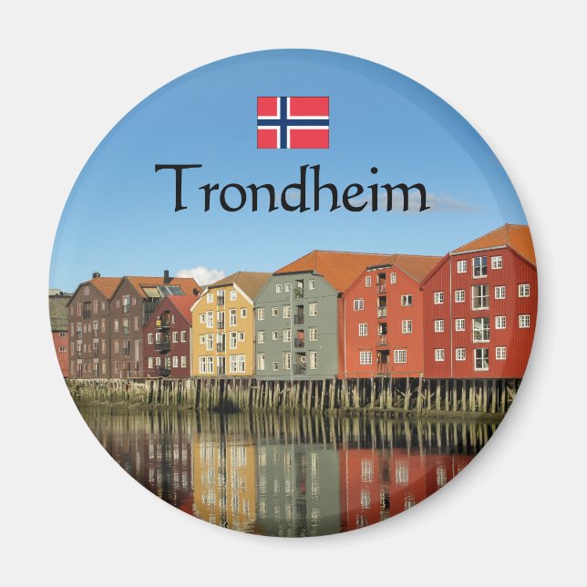 Íman Trondheim Norway Souvenir (Frente)