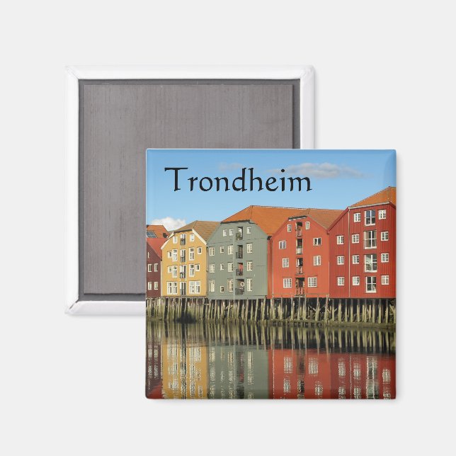Íman Trondheim Norway Souvenir (Front/Back)