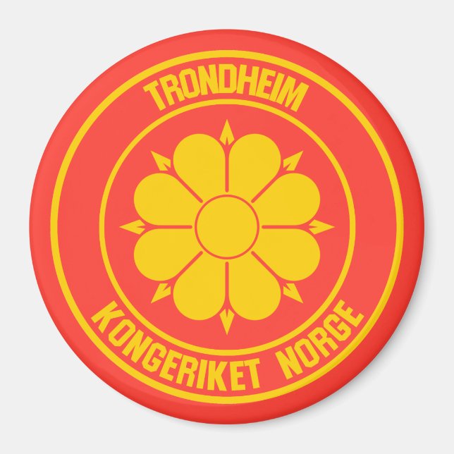 Íman Trondheim Round Emblem (Frente)