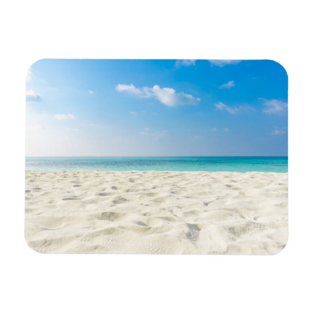 Íman Tropical Beach Sea Sand Sky & Summer Day (Horizontal)