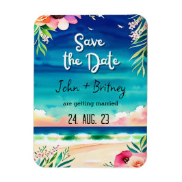 Íman Tropical Blooms: Wedding Save the Dat