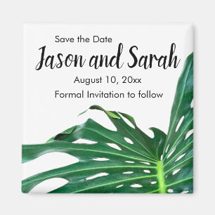 Íman Tropical Caribbean palm leaf, Island design