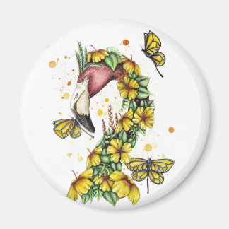 Íman Tropical Flamingo Magnet Amarelo