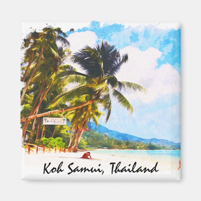 Íman Tropical Koh Samui tailândia Planície asiática (Frente)