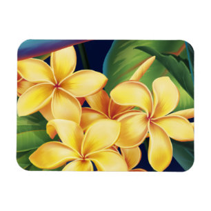 Íman Tropical Paraíso Havaiano Plumeria Magnet