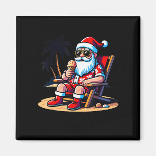Íman Tropical Summer Engraçado Havaiano Papai Noel Nata