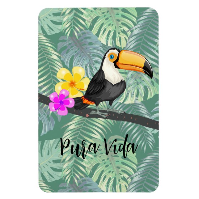 Íman Tropical Toucan Pura Vida Design (Vertical)