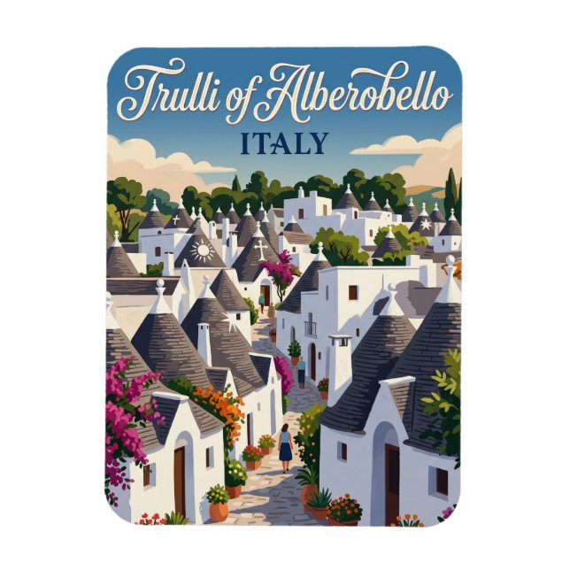 Íman Trulli de Alberobello Itália (Vertical)