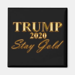 Íman TRUMP 2020 - Fique Dourado