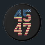 Íman Trump 2024 45 47 Vintage American Flag Retro 4547<br><div class="desc">Trump 2024 45 47 Vintage American Flag Retro 4547 Trump 2024</div>