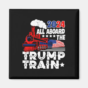 Íman Trump 2024 A Bordo Do Trem De Trump Nos Estados Un