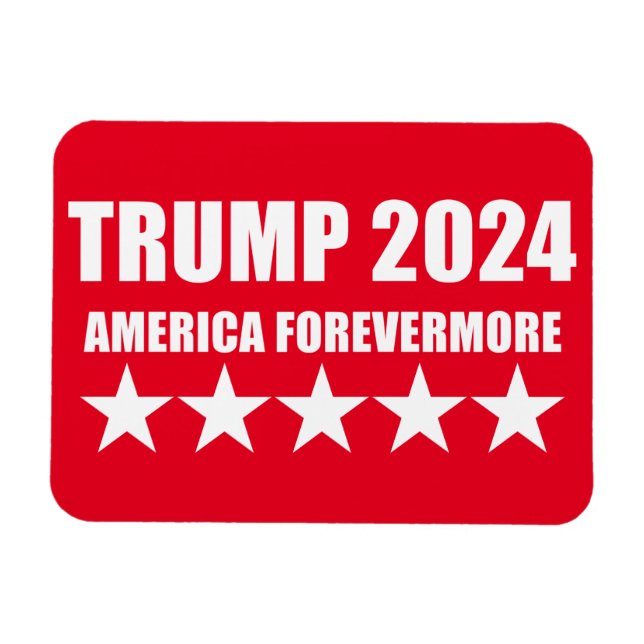 ÍMAN  TRUMP 2024 - AMÉRICA PARA SEMPRE (Horizontal)