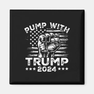 Íman Trump 2024 Bandeira Americana Bomba Com Punho De D