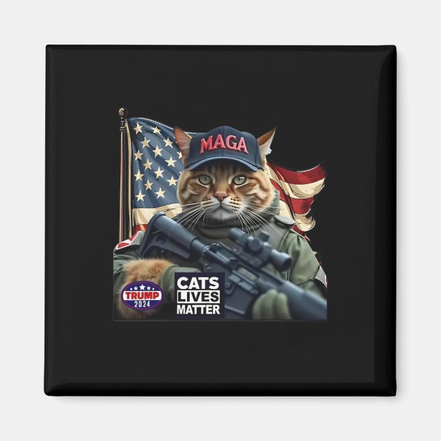 Íman Trump 2024 Cats Lives Problem (Frente)