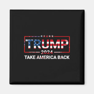 Íman Trump 2024 Devolva a América Bandeira dos EUA 4 de