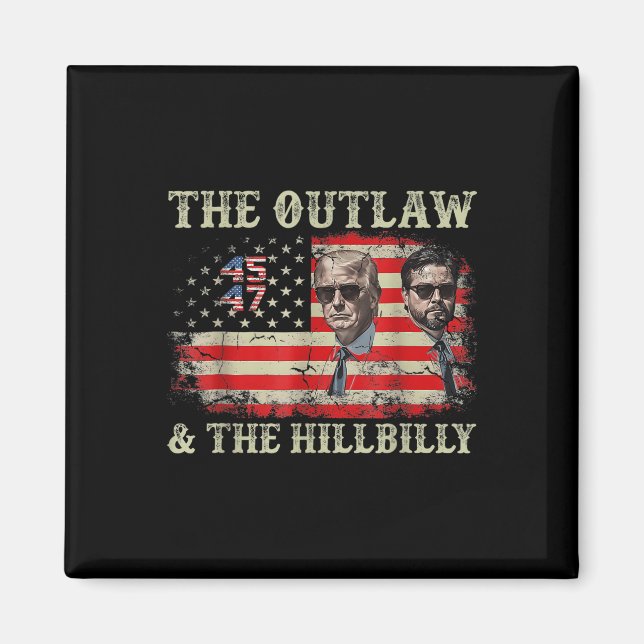 Íman Trump 2024 Flag Outlaw Hillbilly J.d.vance 2024 (Frente)