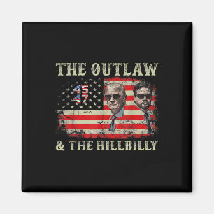 Íman Trump 2024 Flag Outlaw Hillbilly J.d.vance 2024 Do