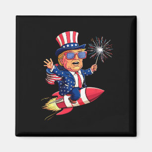 Íman Trump 2024 Happy 4 De Julho Trump American Flag