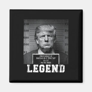 Íman Trump 2024 Mugshot Presidente Legend