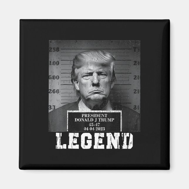 Íman Trump 2024 Mugshot Presidente Legend (Frente)