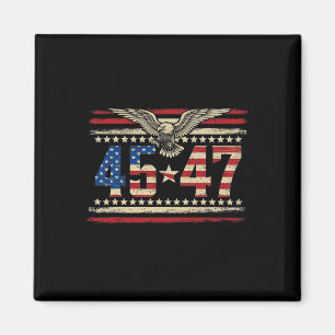 Íman Trump 2024, Presidente 45 E 47, Bandeira Americana