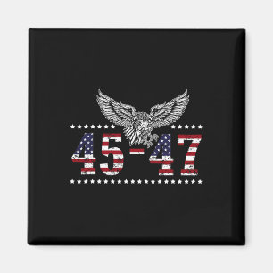 Íman Trump 2024, Presidente 45 E 47, Bandeira Americana