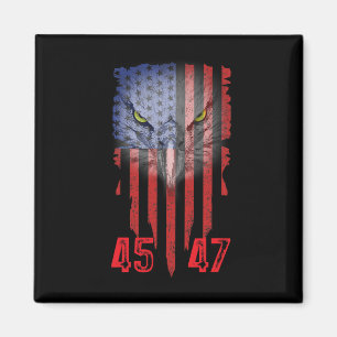 Íman Trump 2024, Presidente 45 E 47, Bandeira Americana