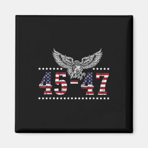 Íman Trump 2024, Presidente 45 E 47, Bandeira Americana