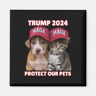 Íman Trump 2024 Proteja Nossos Animais Engraçados Comen