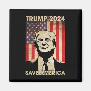 Íman Trump 2024 Salve a América Flag Election Gif