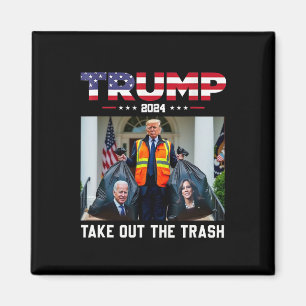Íman Trump 2024 Tira O Lixo Engraçado Do Lixo