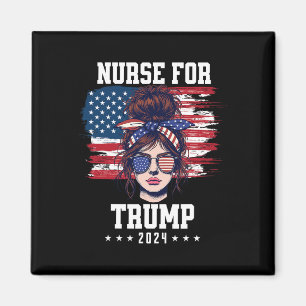 Íman Trump 2025 Enfermeira Coque Desarrumado América Ba