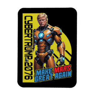 Íman Trump 2076 Campanha Presidencial Marciana
