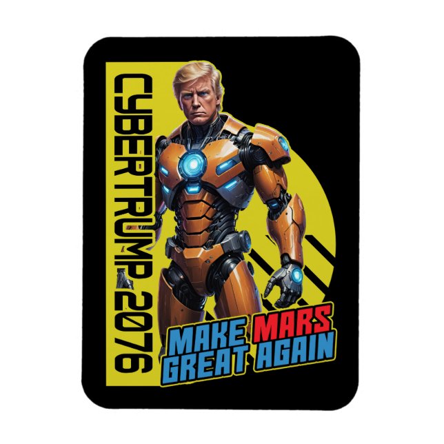 Íman Trump 2076 | Campanha Presidencial Marciana (Vertical)