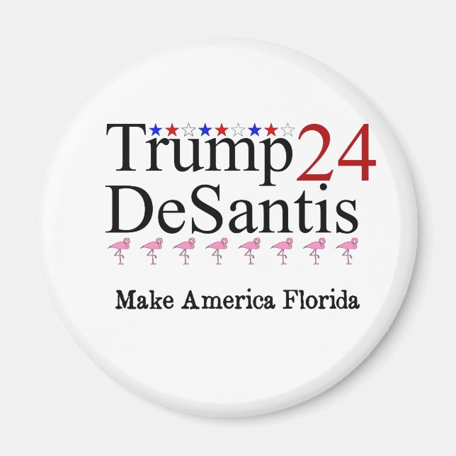 Íman Trump 24 DeSantis Make America Florida (Frente)