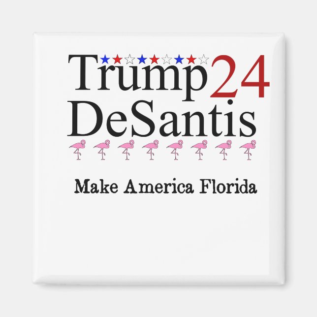 Íman Trump 24 DeSantis Make America Florida (Frente)