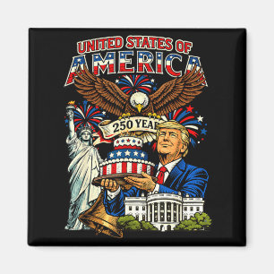 Íman Trump 250º aniversário da américa 250 anos 4º de