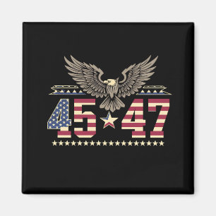 Íman Trump 45 47 Antiga Bandeira Águia Americana EUA