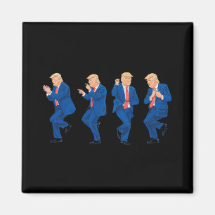 Íman Trump 45 47 Dança Engraçada Dançando EUA President