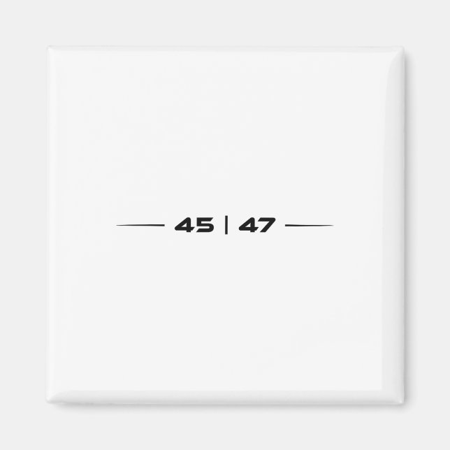 Íman Trump 45 47 Trump Retro-Futurística Design (Frente)