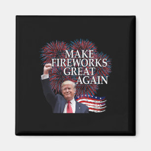 Íman Trump 4 De Julho Faça Fogos De Artifício Grandes N