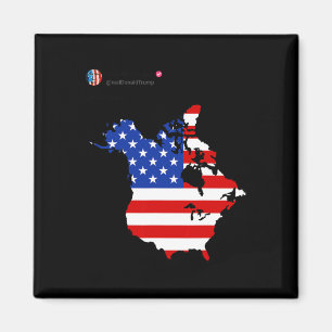Íman Trump 51 State Of American Canada Flag United
