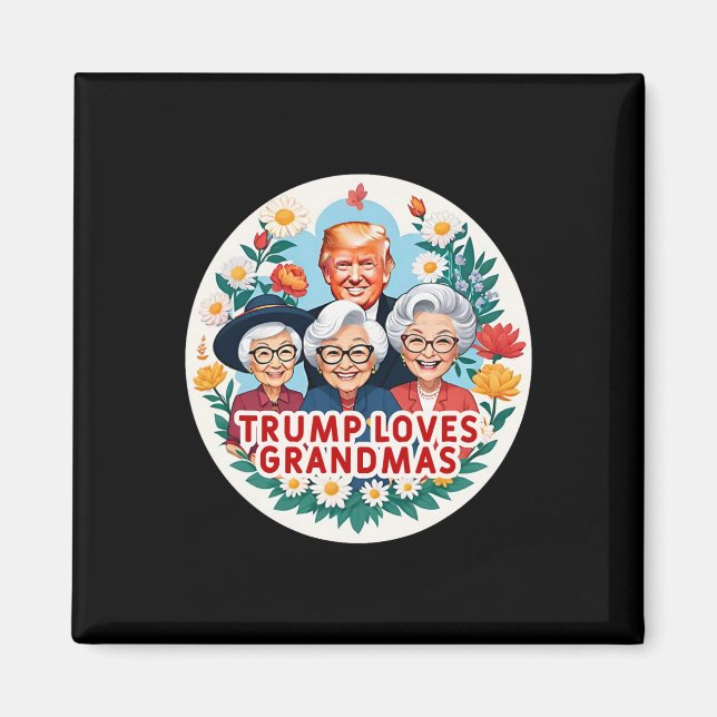 Íman Trump Ama as Avós Dia das Mães  (Frente)