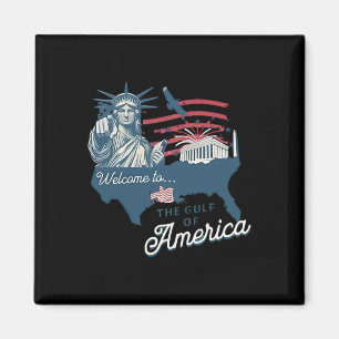 Íman Trump America's Golfo México Funny Trump Usa Flag