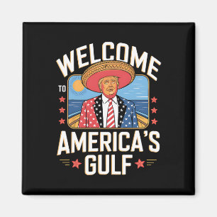 Íman Trump America's Golfo México Presidente Trump Somb
