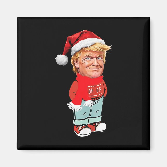 Íman Trump Apenas Uma Cara De Natal Engraçada (Frente)