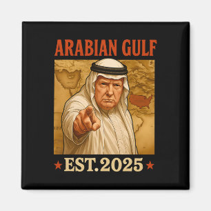 Íman Trump Arabian Golfo 2025 Funny Trump Golfo Da Aráb