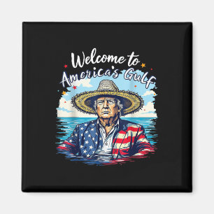 Íman Trump Bem-Vindo Às Américas Da Funny Do Golfo Amér