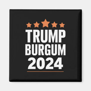 Íman Trump Burgum para Presidente 2024 Eleição EUA